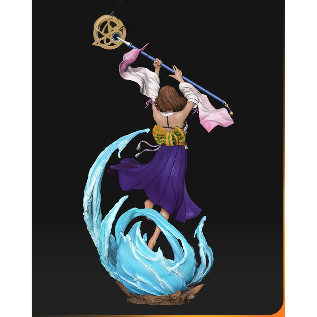 imagem ilustrativas do modelo a ser produzido, Figure Yuna impressa em 3D. 