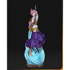 imagem ilustrativas do modelo a ser produzido, Figure Yuna impressa em 3D. 