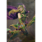 imagem ilustrativas do modelo a ser produzido,  Figure Alleria Windrunner de Warcraft, impressa em resina. 