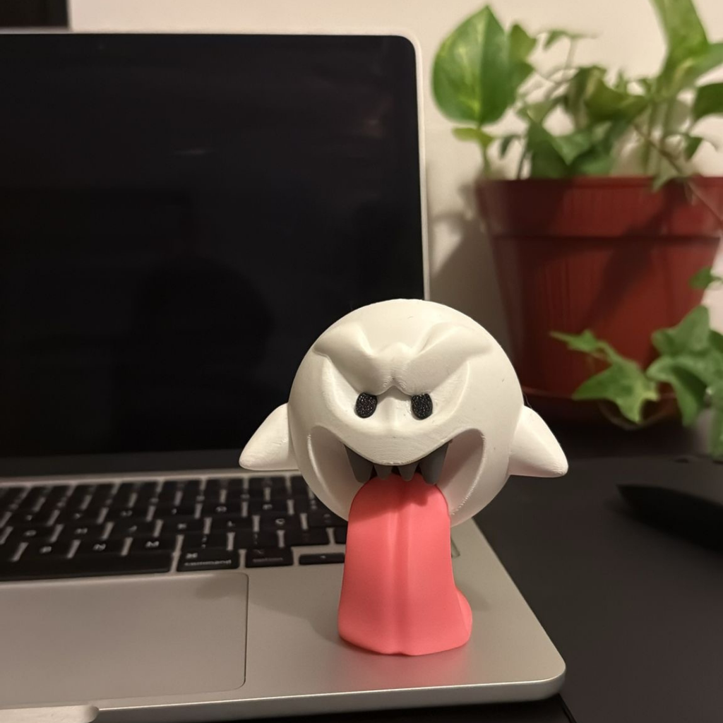 Miniatura Fantasma Boo Tímido | Inspirado em Mario Bros
