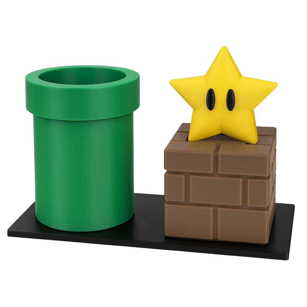 Organizador Secretária cano | Inspirado em Mario Bros