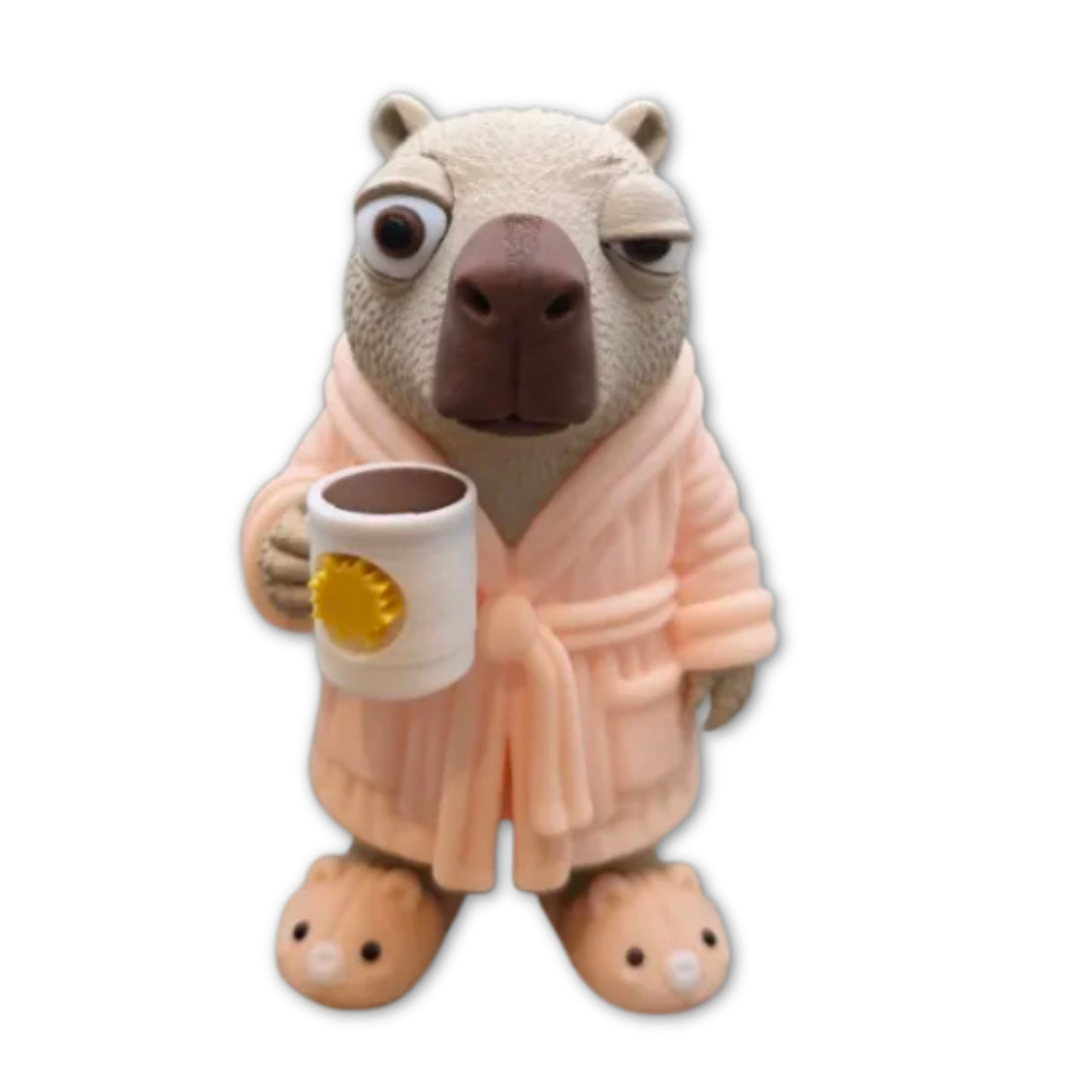 Capivara de Roupão: Modo Relax Ativado