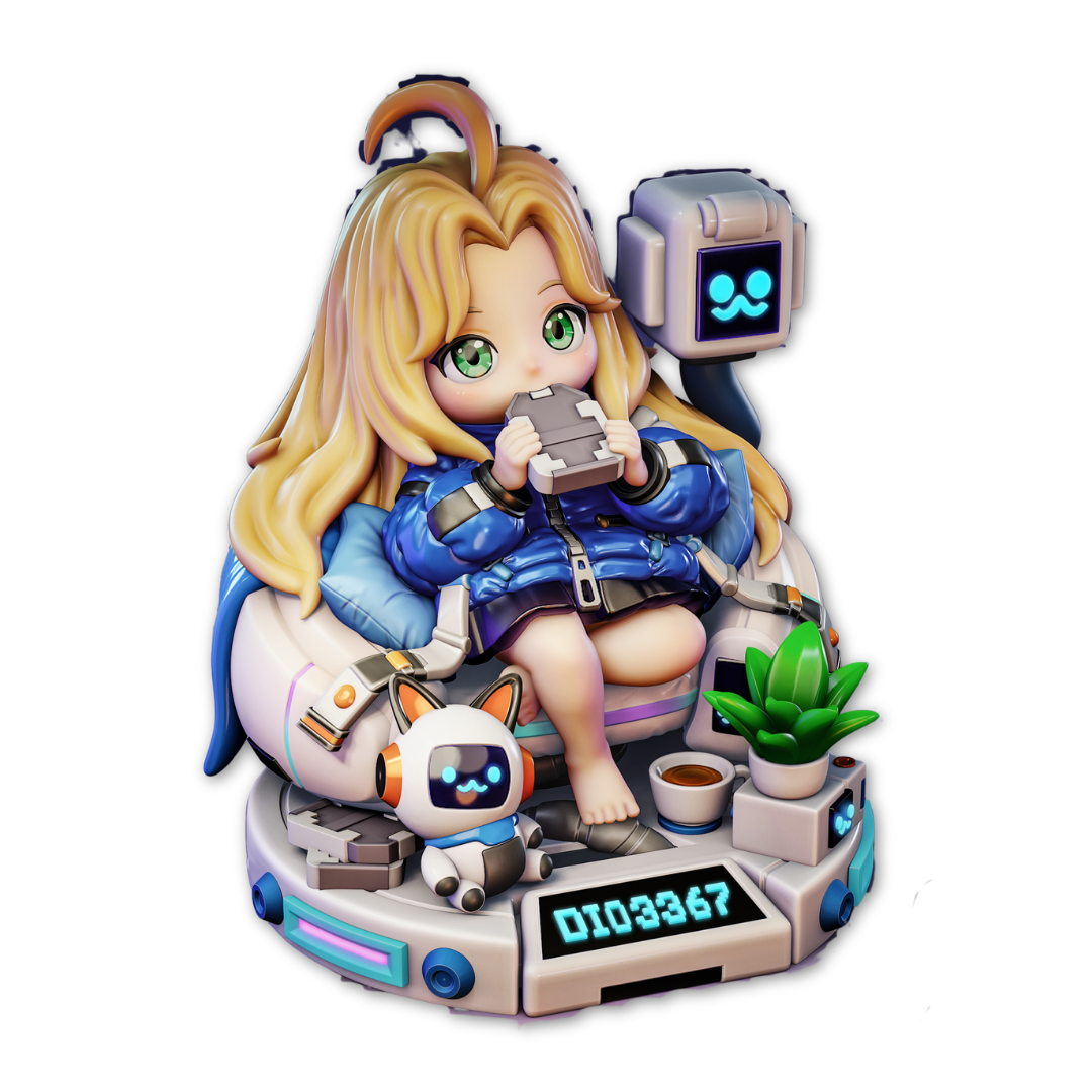 Chibi Diana: A Menina Androide da Lua de Pragmata