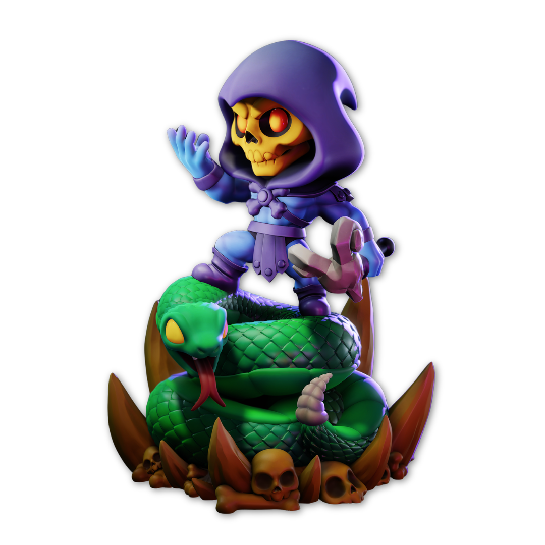 Chibi Skeletor: O Mestre do Mal Mais Rabugento