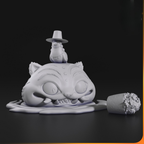imagem ilustrativas do modelo a ser produzido, Figure Chibi Derpy Tiger Kpop Demon Hunters. Impressão em resina