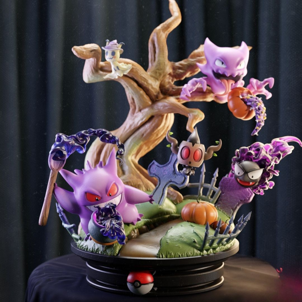 Ghost-Type Pokémon Diorama (Gengar)