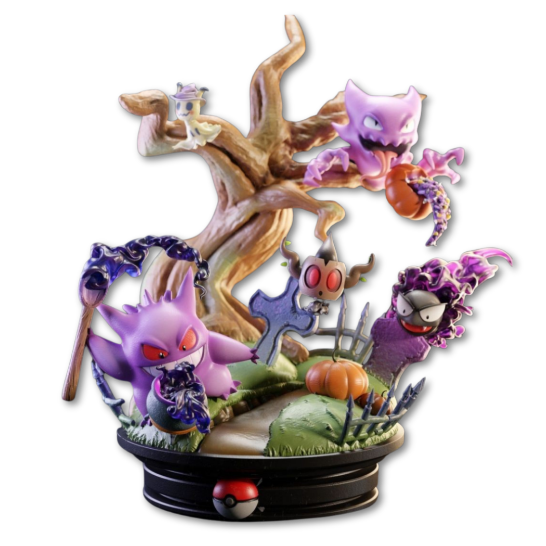Diorama Pokémon Tipo Fantasma (Gengar)