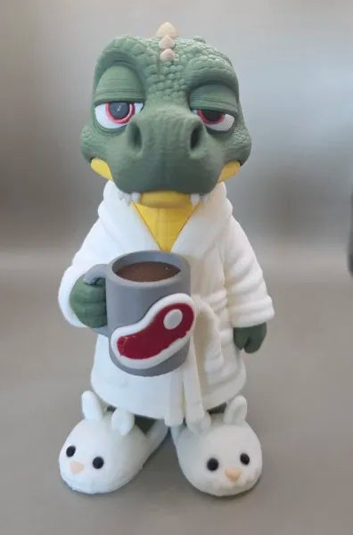T-Rex de Pantufas: Um Clássico da Manhã