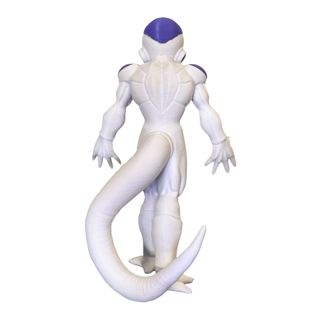 visão traseira figure freeza inspirado em dragon ball z