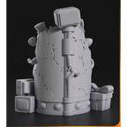imagens ilustrativas visão traseira do modelo a ser produzido , Figure Chibi inspirada em  5 Nights at Freddys. Impressão 3D detalhada