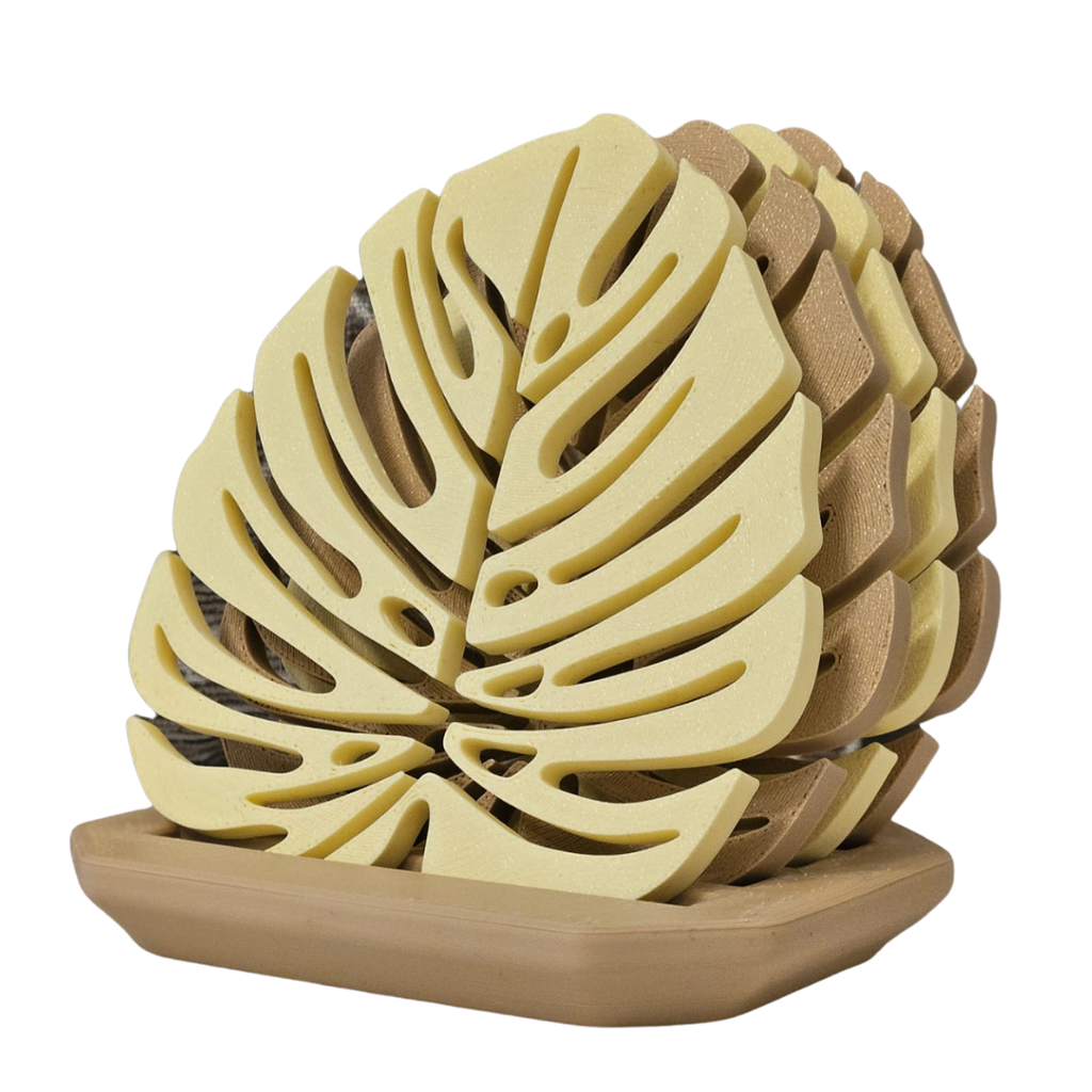 Base Copos Folha Monstera | Decoração Tropical