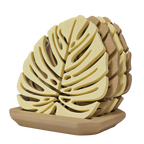 Base Copos Folha Monstera | Decoração Tropical