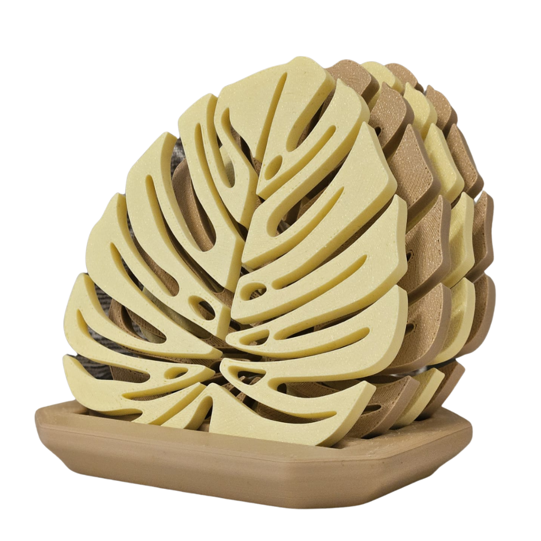 Base Copos Folha Monstera | Decoração Tropical