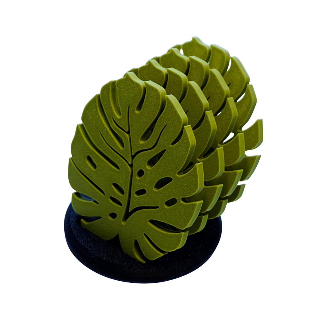 Base Copos Design Folha | Decoração Mesa