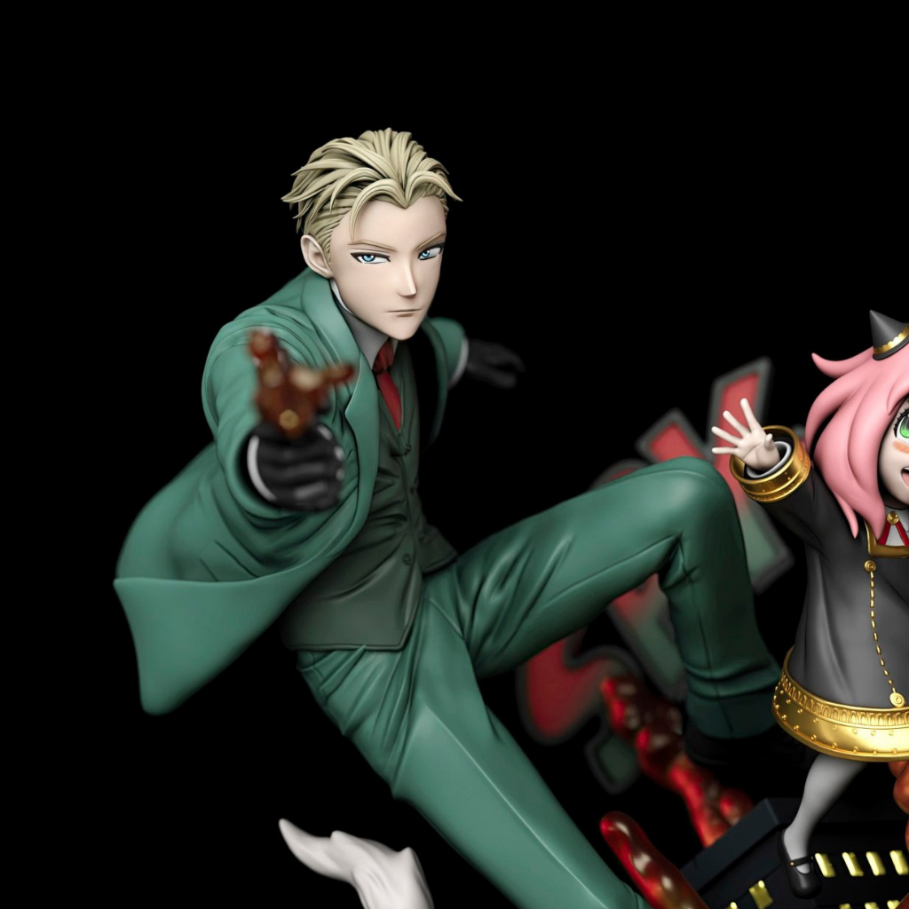 Diorama Família Forger (Spy x Family)