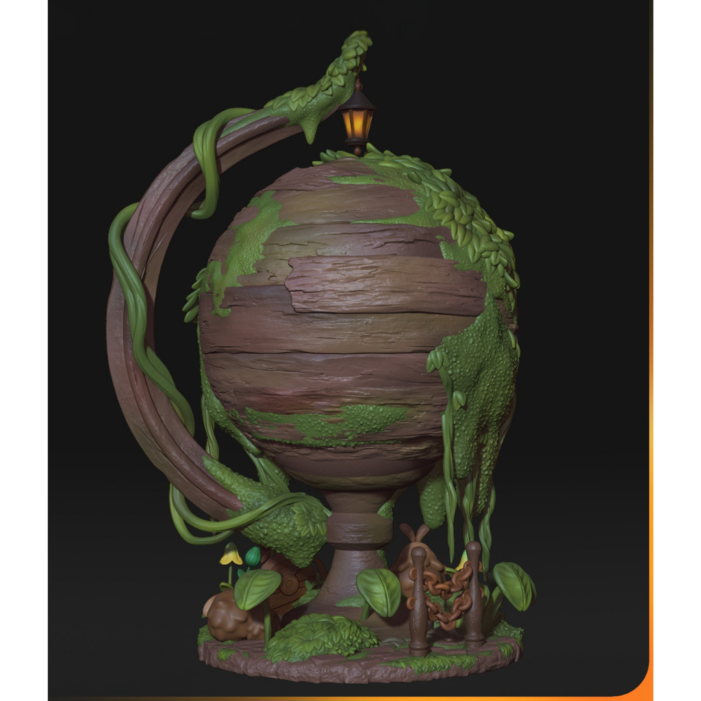 imagem ilustrativas do modelo a ser produzido,  Figure Hornet impressa em resina. 