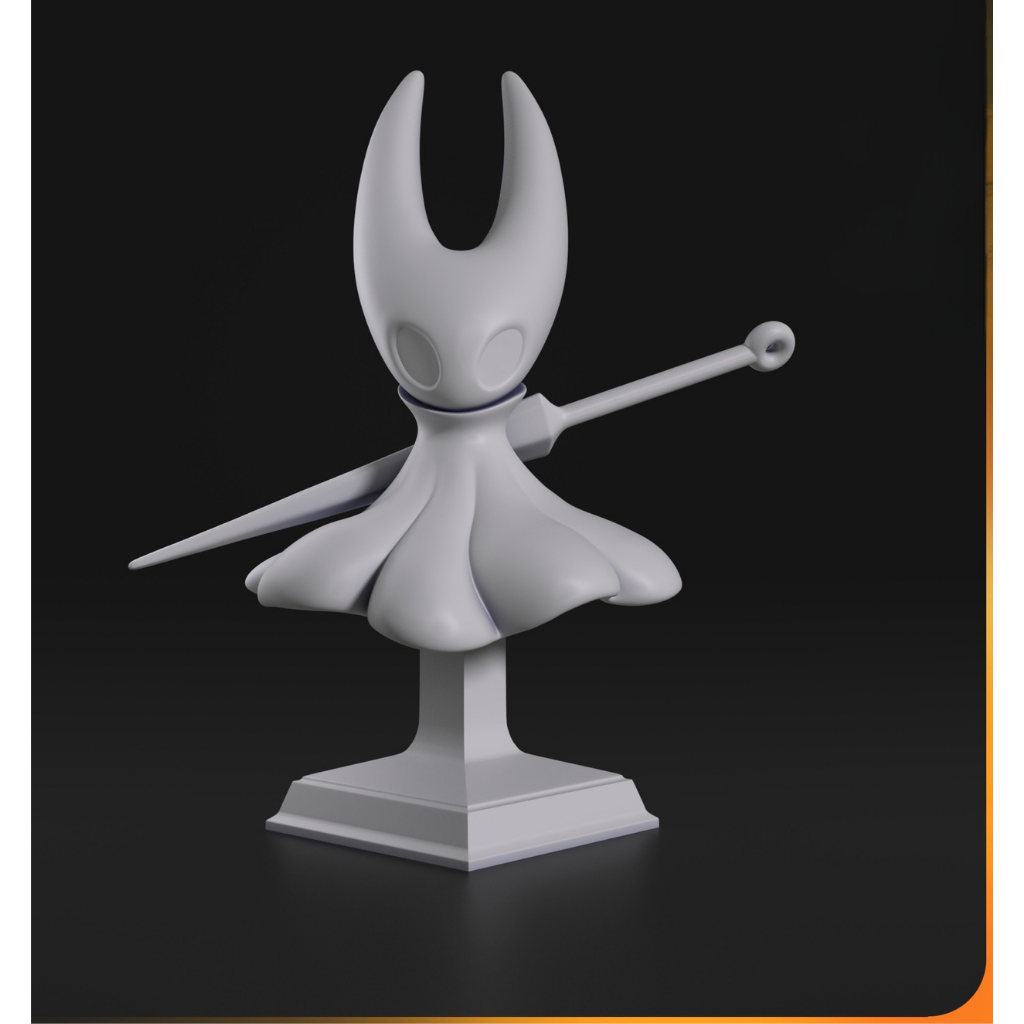 imagem ilustrativas do modelo a ser produzido,  busto Hornet impressa em resina. 