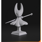 imagem ilustrativas do modelo a ser produzido,  busto Hornet impressa em resina. 