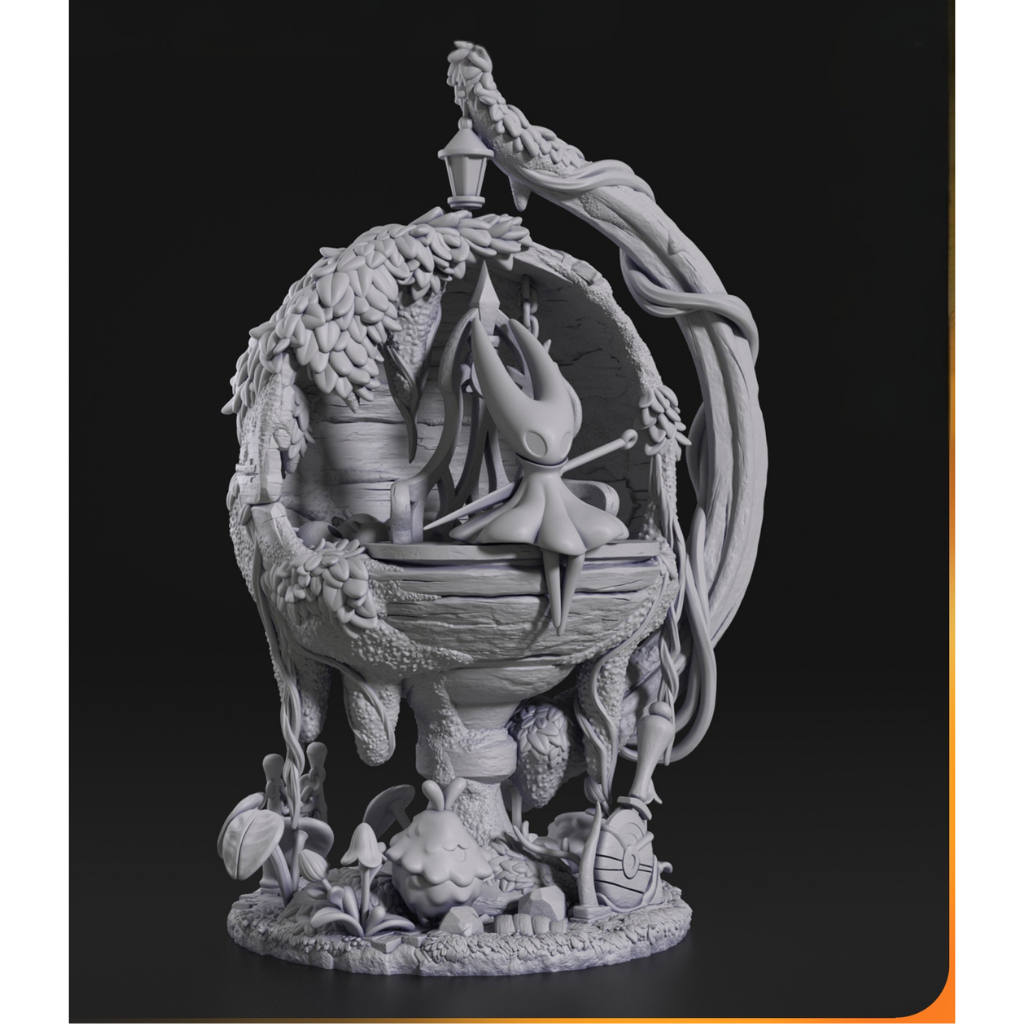 imagem ilustrativas do modelo a ser produzido,  Figure Hornet impressa em resina. 