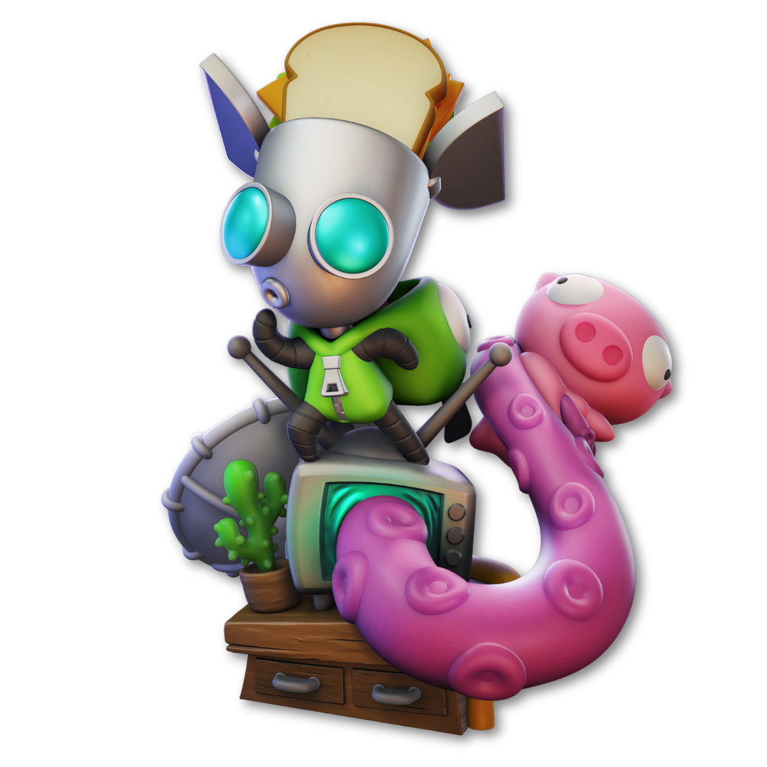 Figure Chibi Gir (Invader Zim)