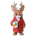 Jackalope Exótico: Chifres, Sono e Roupão