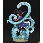 imagem ilustrativas do modelo a ser produzido,  Figure Katara de Avatar The Last Airbender, impressa em resina. 