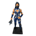visão frontal figure em resina Kitana inspirado em mortal kombat