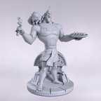 imagem ilustrativas do modelo a ser produzido,  Figure Kronk&nbsp;de Emperor´s New Groove, impressa em resina. 
