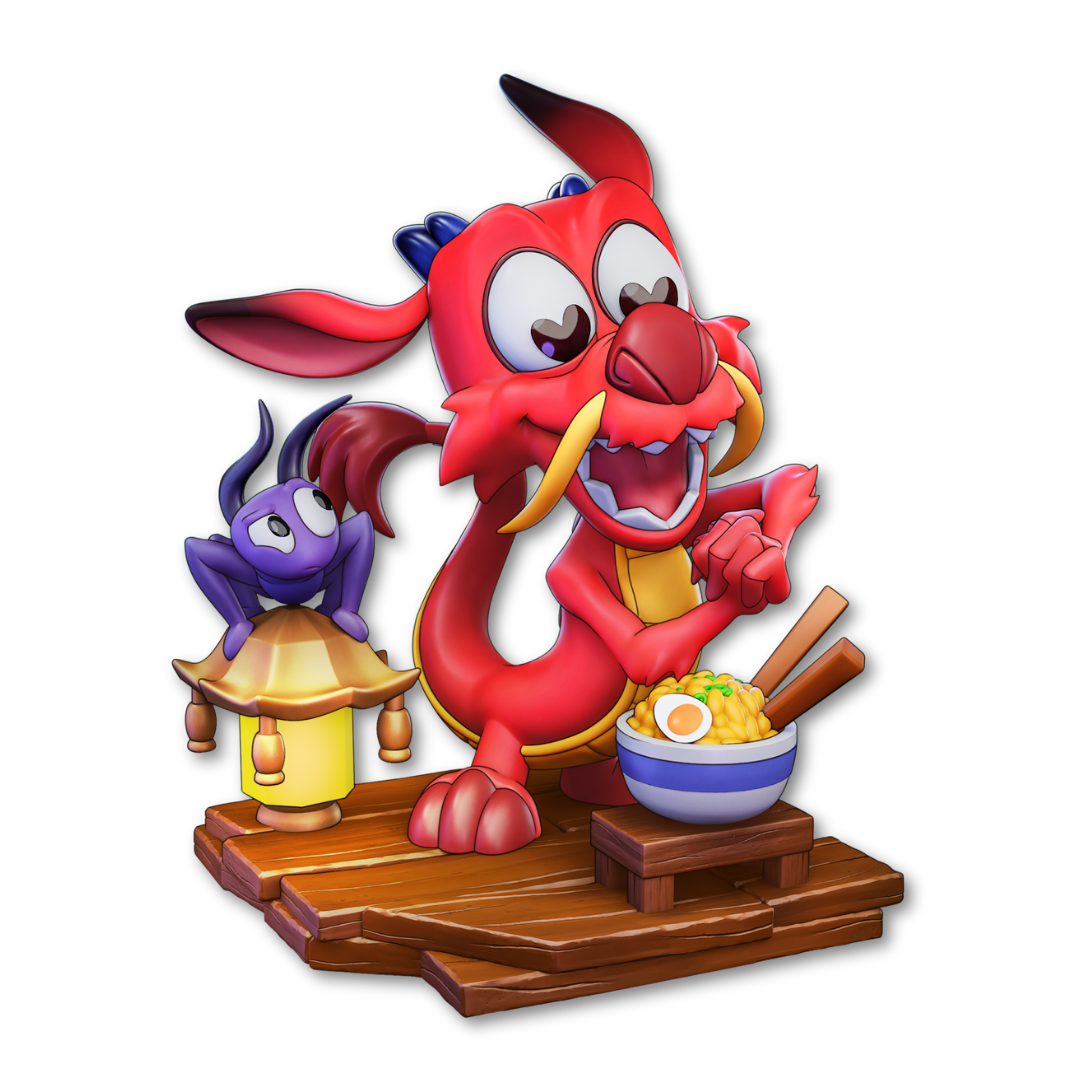 Miniatura Chibi Mushu (Mulan)