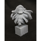 imagens são ilustrativas do modelo a ser produzido, Figure Chibi Nezuko (Demon Slayer) impressa em resina.