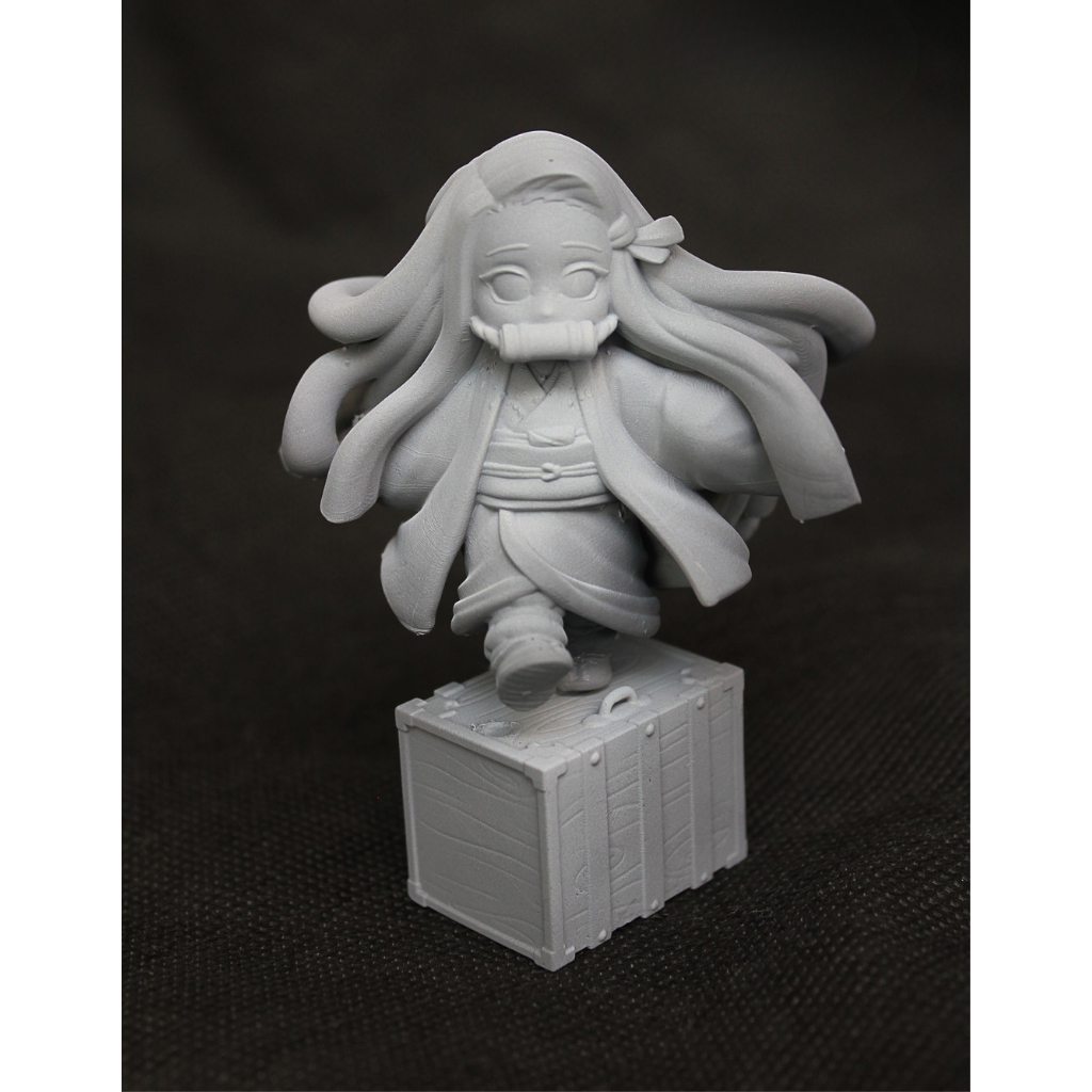 imagens são ilustrativas do modelo a ser produzido, Figure Chibi Nezuko (Demon Slayer) impressa em resina.
