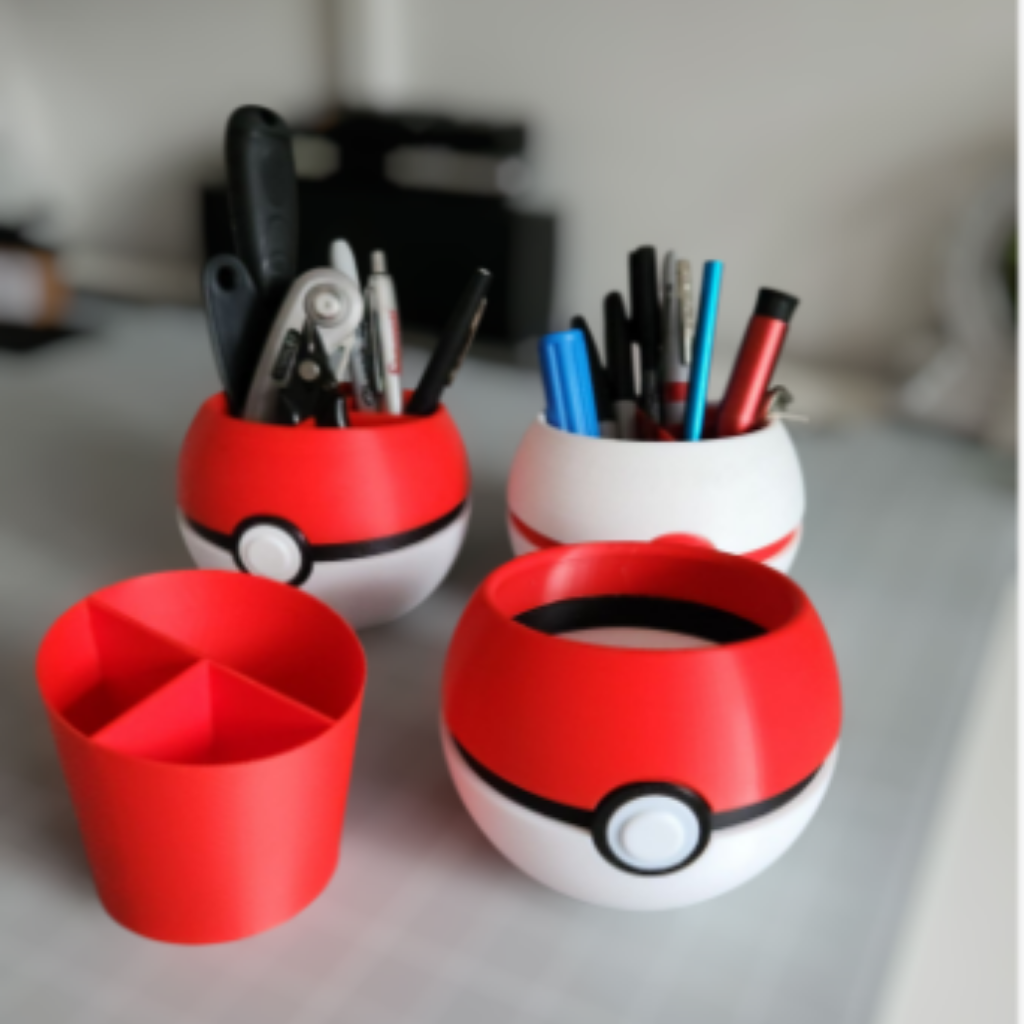 Organizador de Escritorio Pokebola (Bolígrafos y Accesorios)