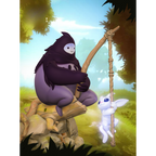 imagens são ilustrativas do modelo a ser produzido, Figure Ori and Naru impressa em resina.