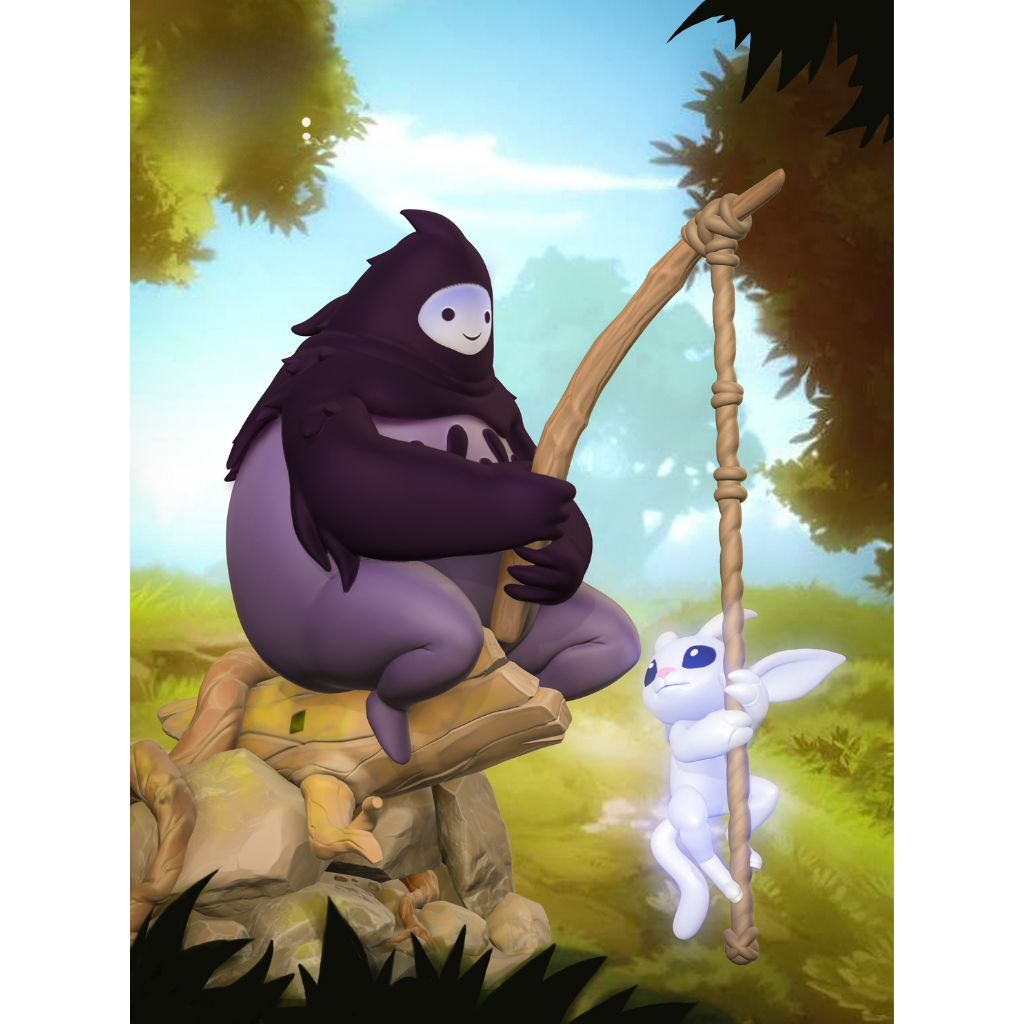 imagens são ilustrativas do modelo a ser produzido, Figure Ori and Naru impressa em resina.