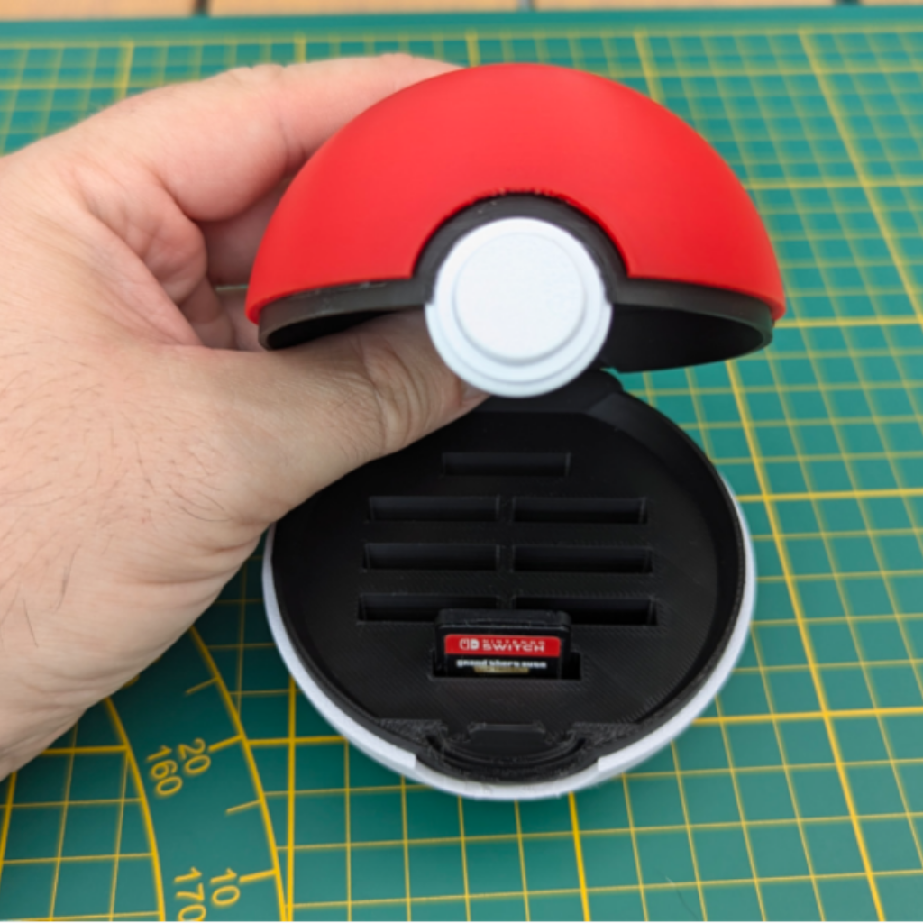 Porta-Juegos Switch Pokébola (Con Tapa)
