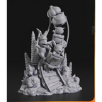 imagem ilustrativas do modelo a ser produzido, Figure Pikachu e amigos impressa em resina.