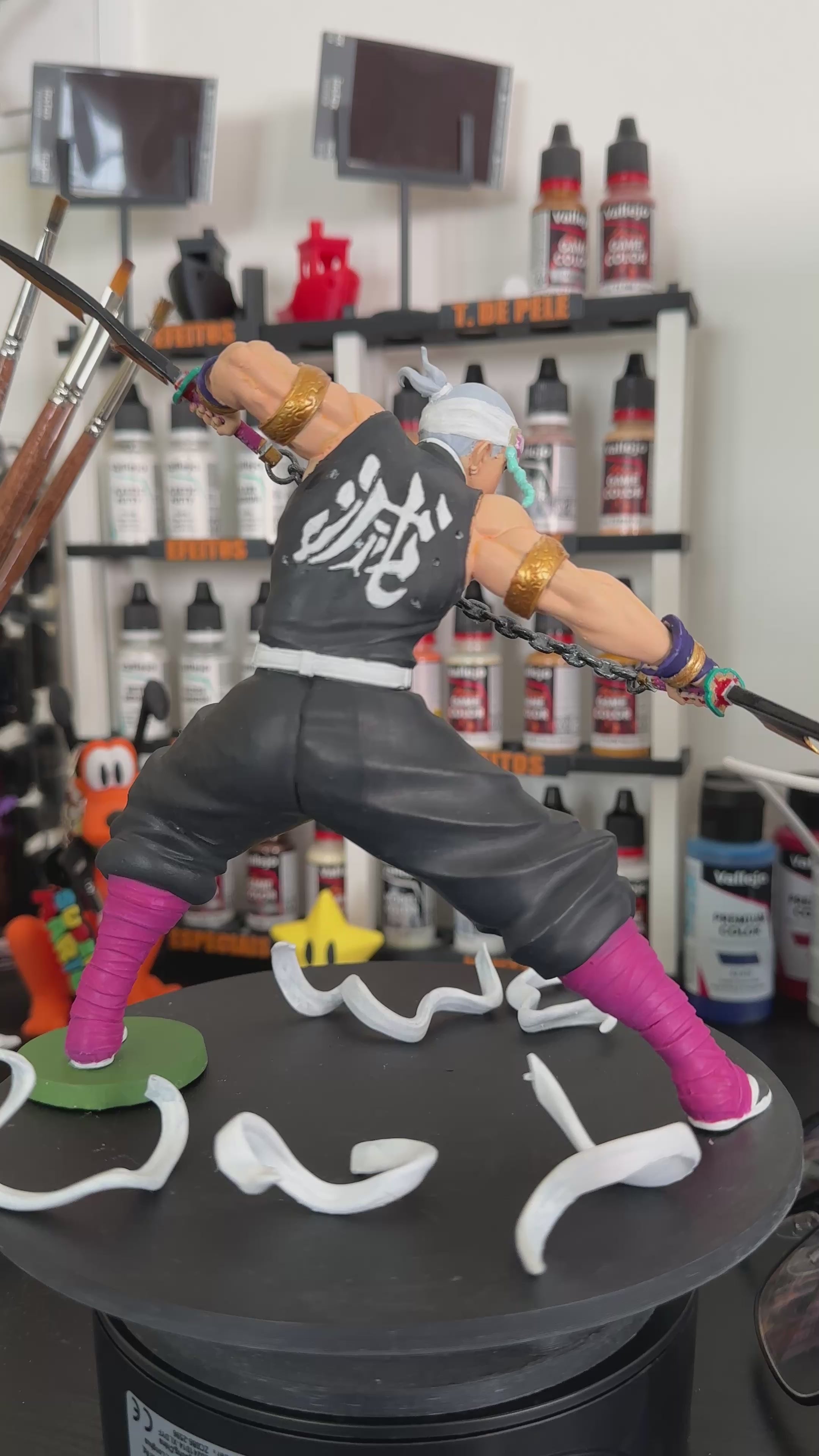 Figure uzui tengen, visão 360 em video, impressão 3D em resina| GMP