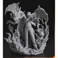Diorama Red, Charizard y Pikachu (Pokémon)