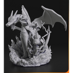 Diorama Red, Charizard y Pikachu (Pokémon)