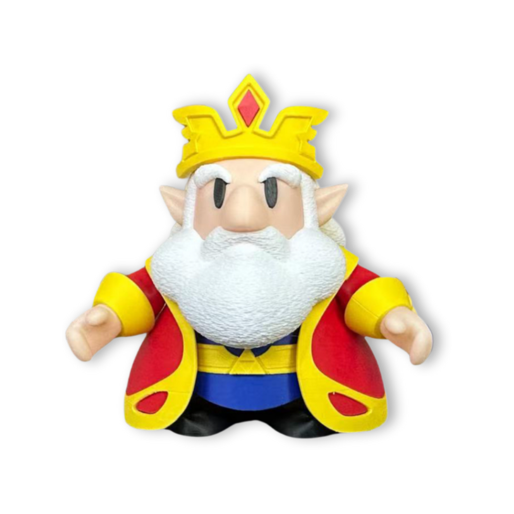 Miniatura chibi Rei de Hyrule (The Legend of Zelda)
