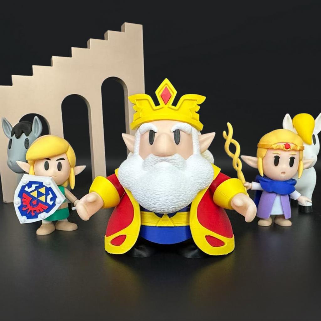 Miniatura chibi Rei de Hyrule (The Legend of Zelda)