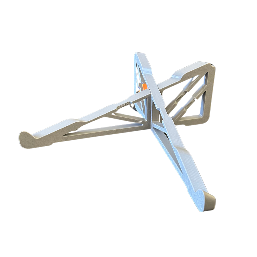 visão frontal suporte dobrável para portátil