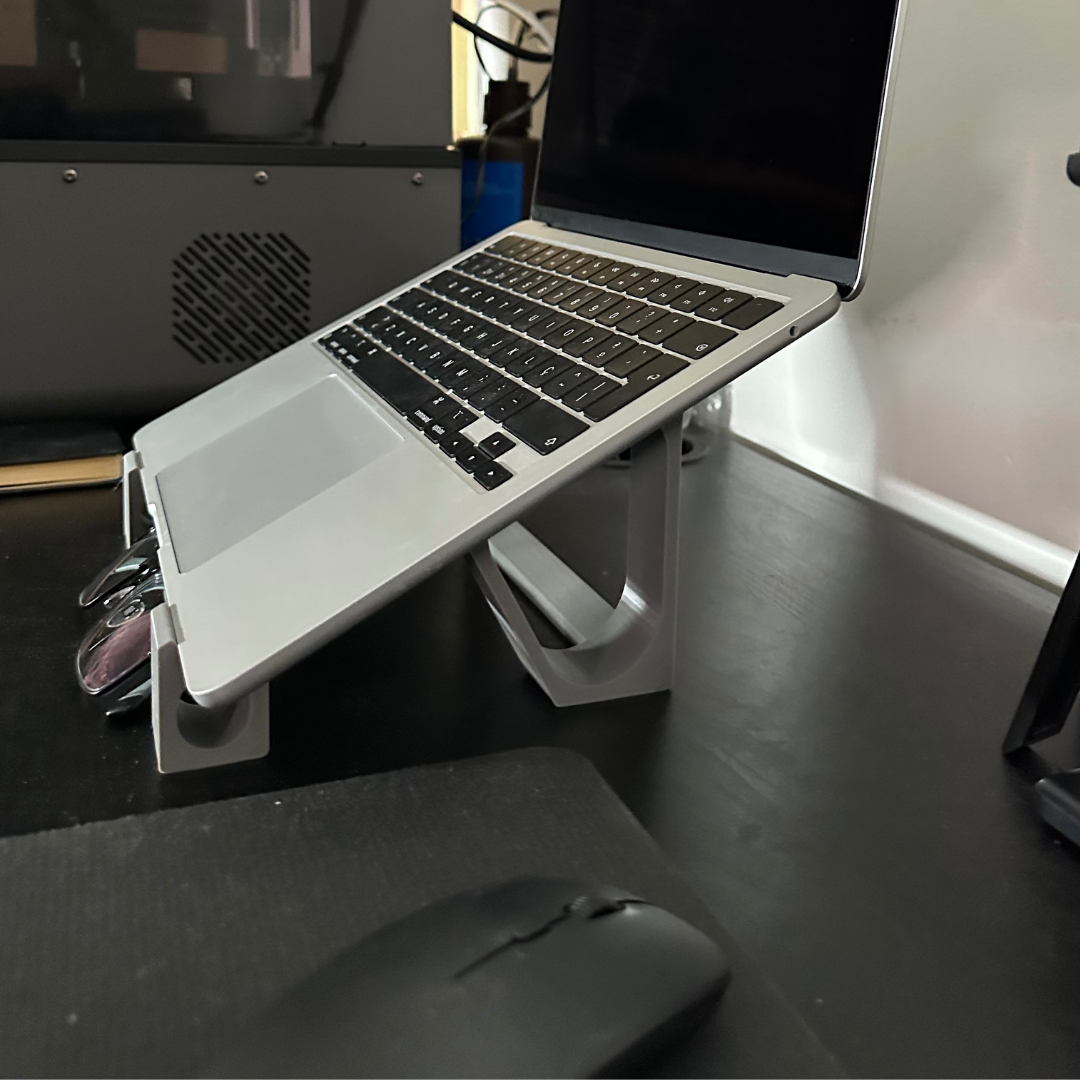 visão lateral suporte fixo para portátil