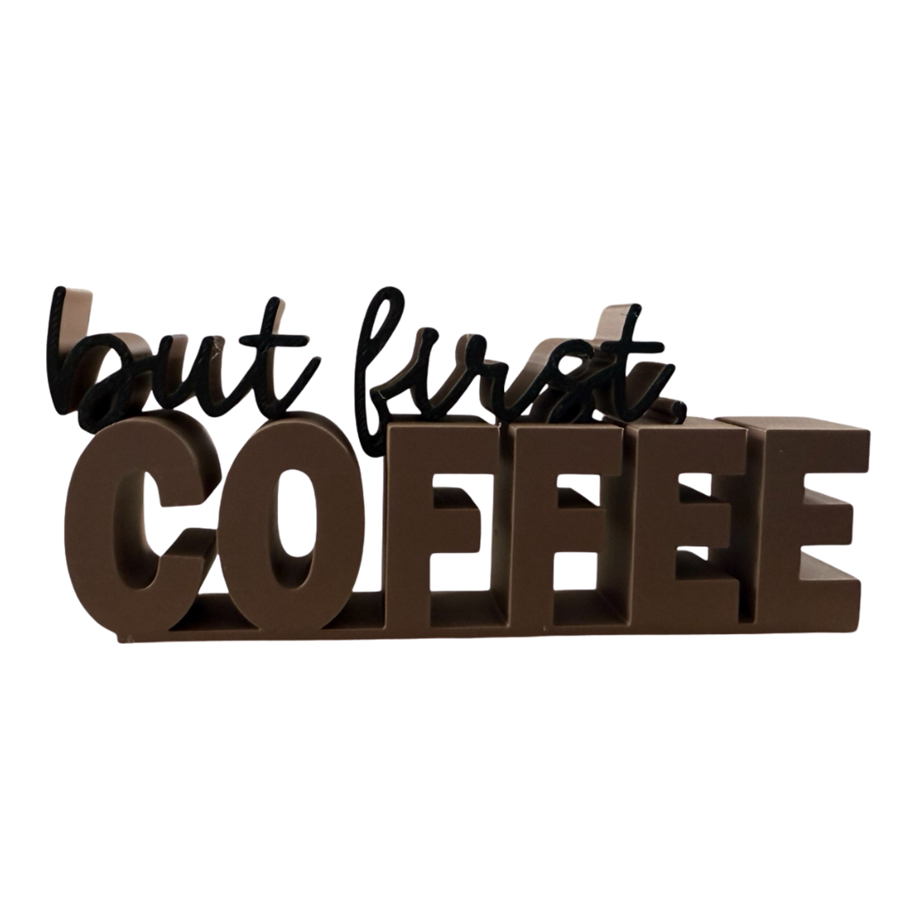 Placa Decorativa 'Time to Coffee' | Cantinho do Café