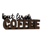 Placa Decorativa 'Time to Coffee' | Cantinho do Café