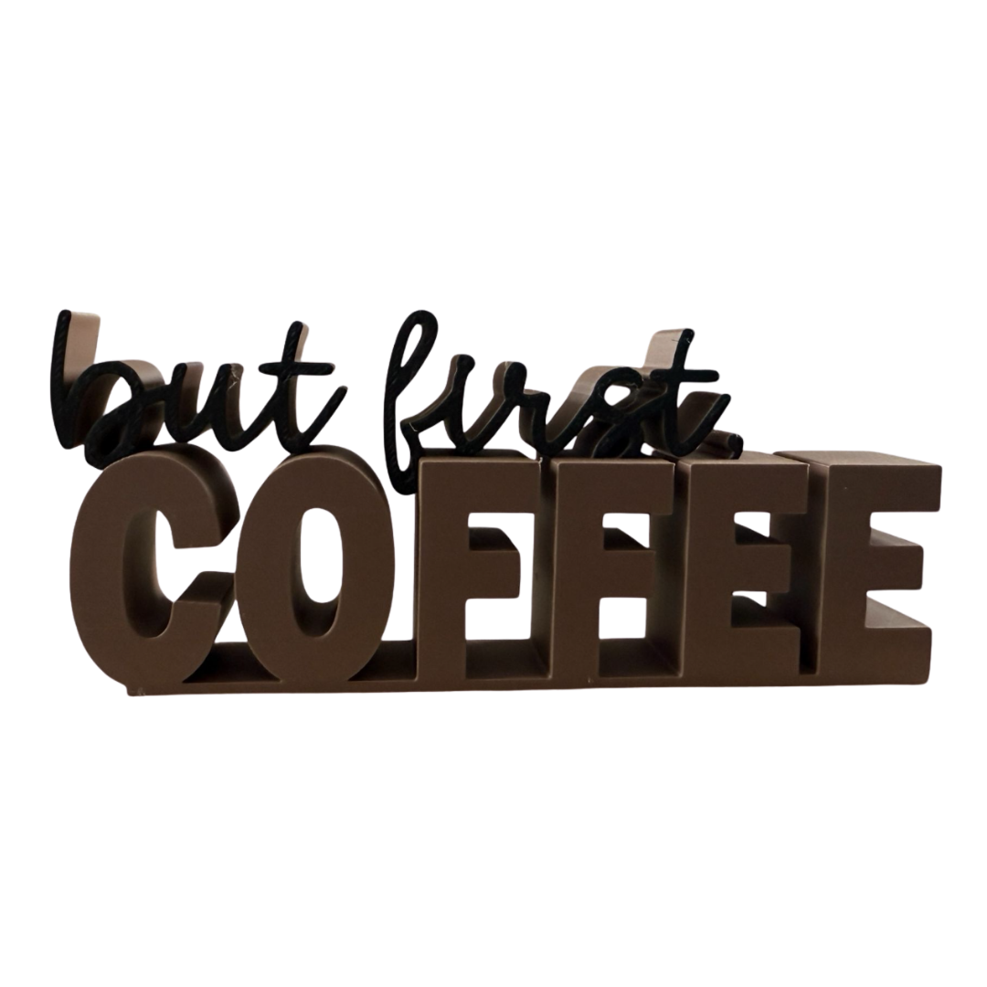 Placa Decorativa 'Time to Coffee' | Cantinho do Café