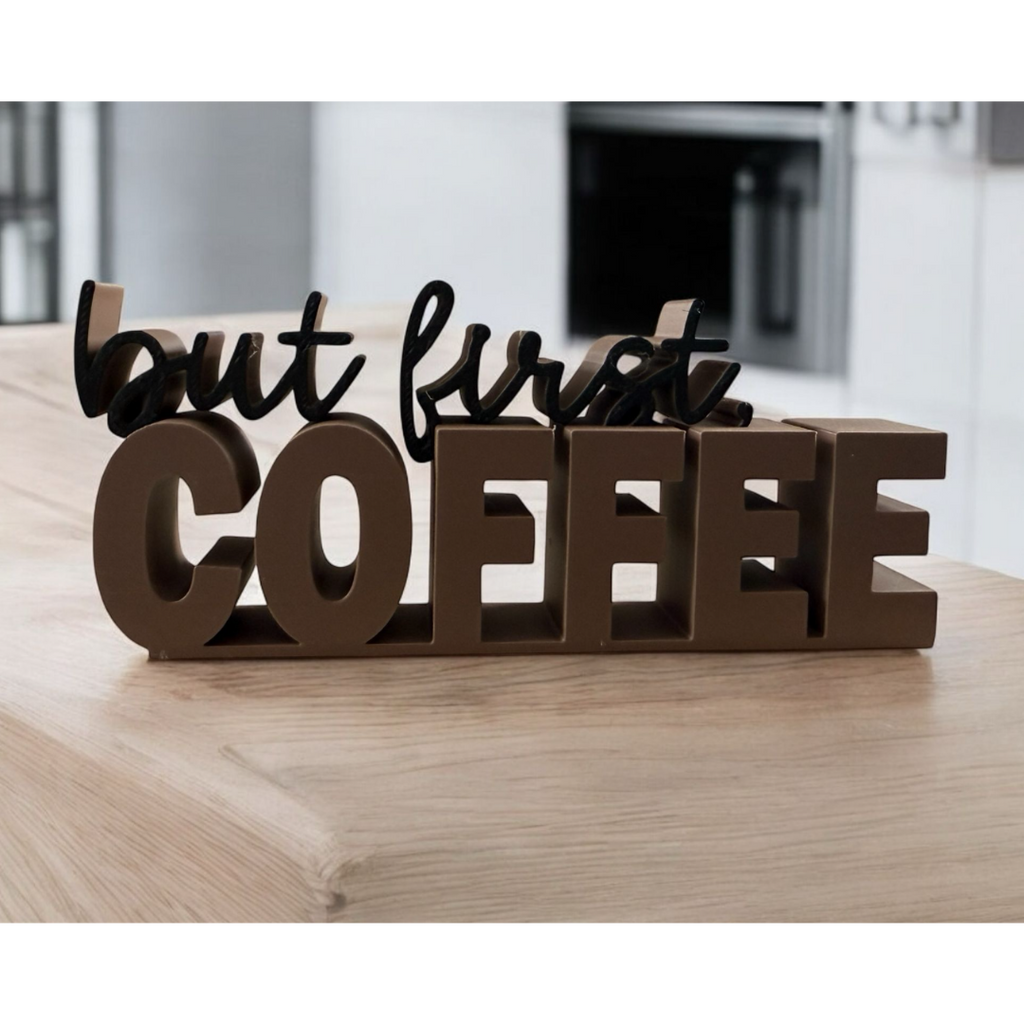 Placa Decorativa 'Time to Coffee' | Cantinho do Café