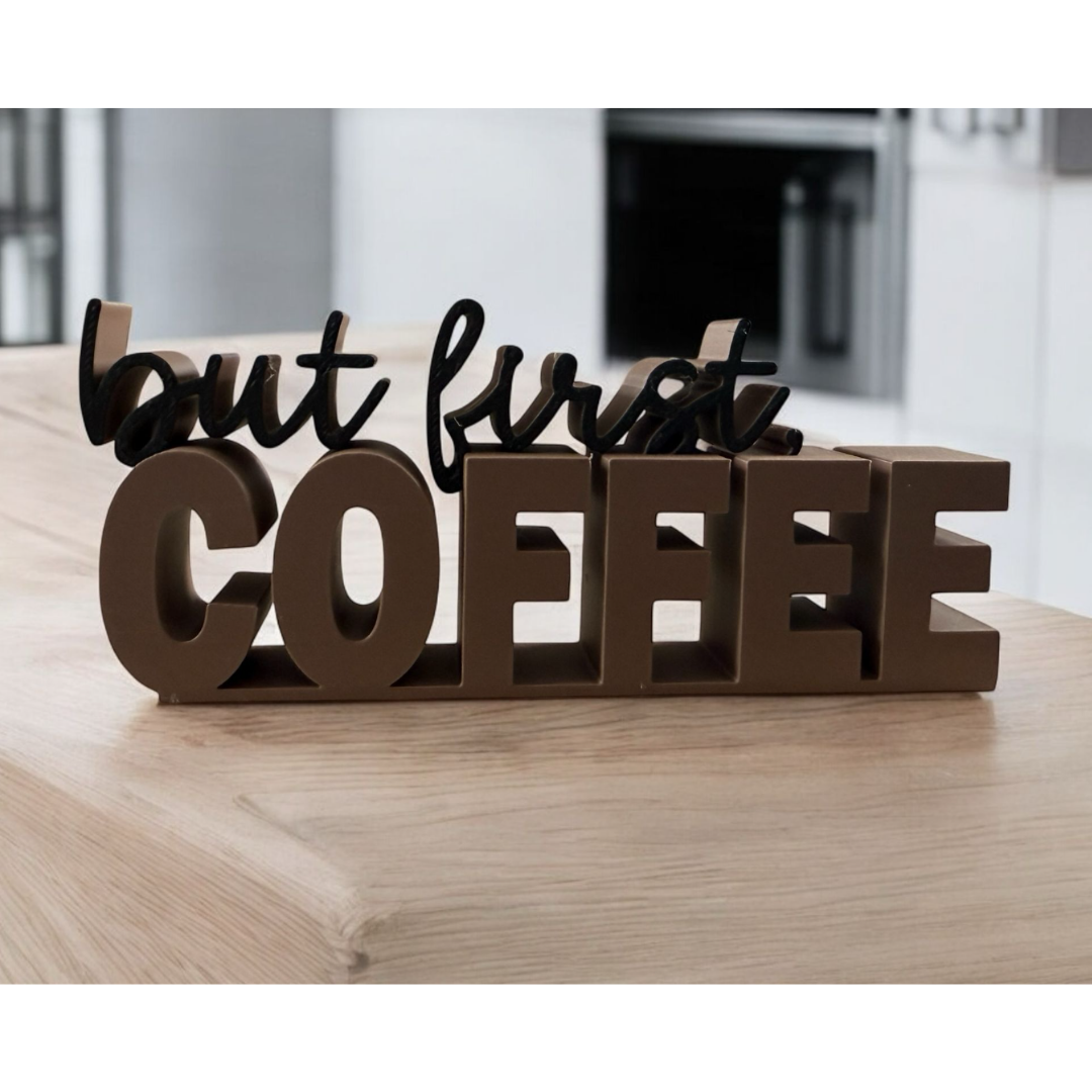 Placa Decorativa 'Time to Coffee' | Cantinho do Café