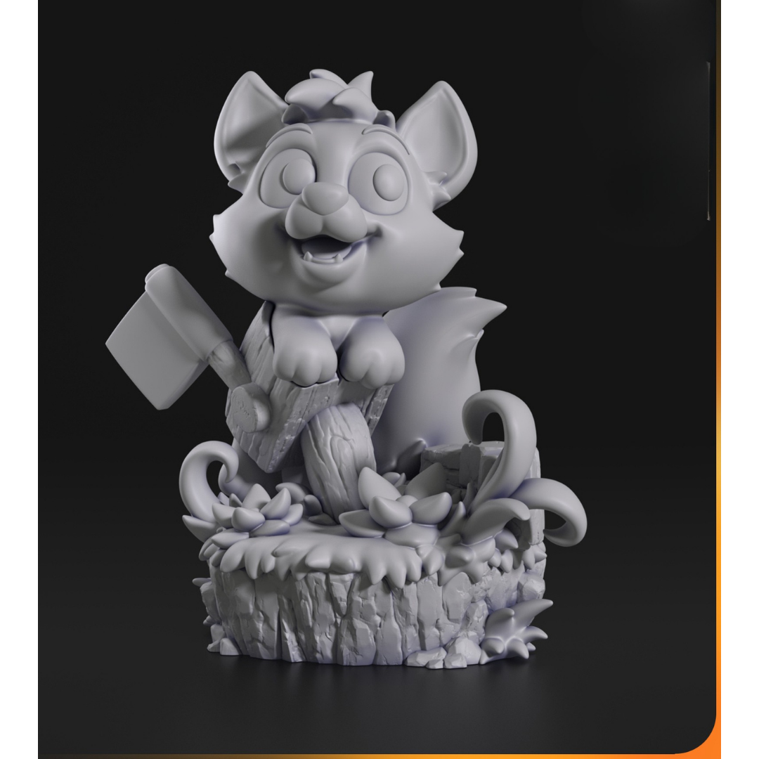Miniatura Chibi Tod (Papuça e Dentuça)