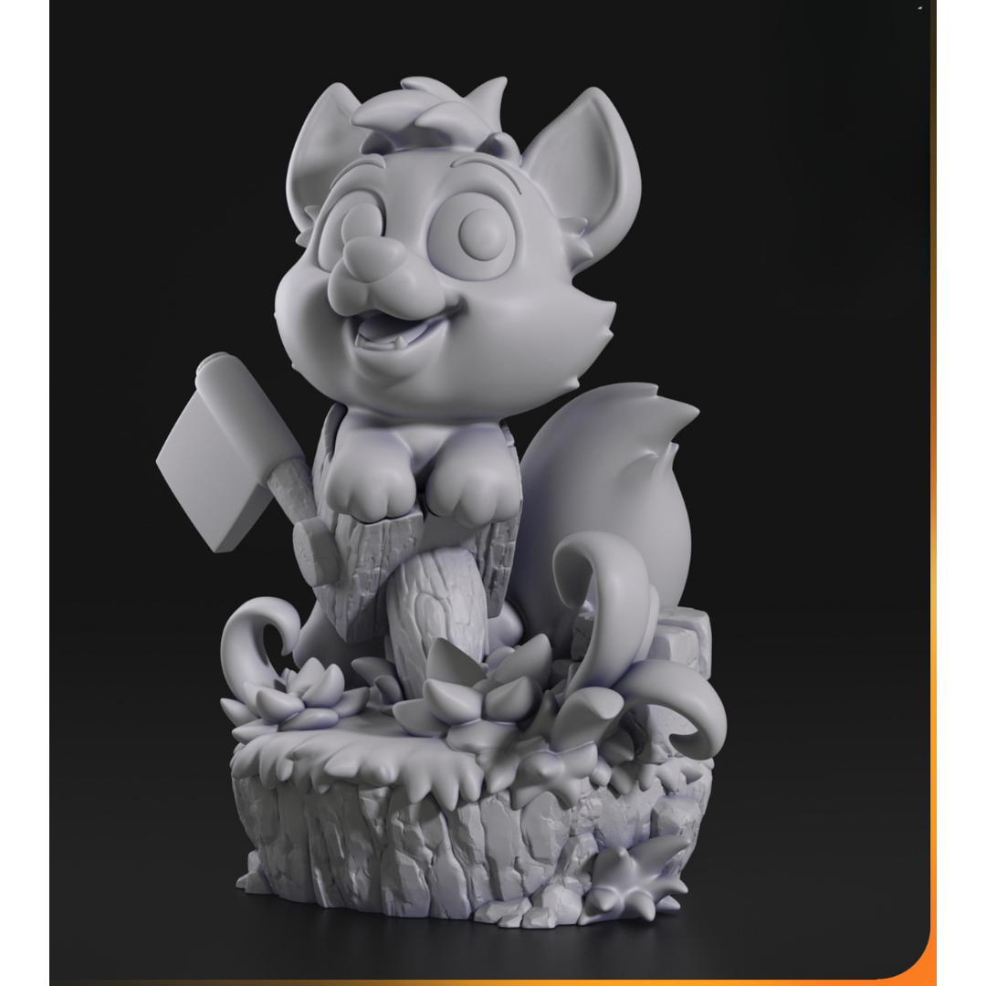 Miniatura Chibi Tod (Papuça e Dentuça)